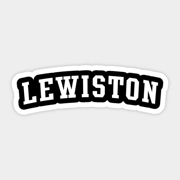 Lewiston Sticker by Novel_Designs